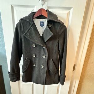 Gap Black Peacoat - Size XS